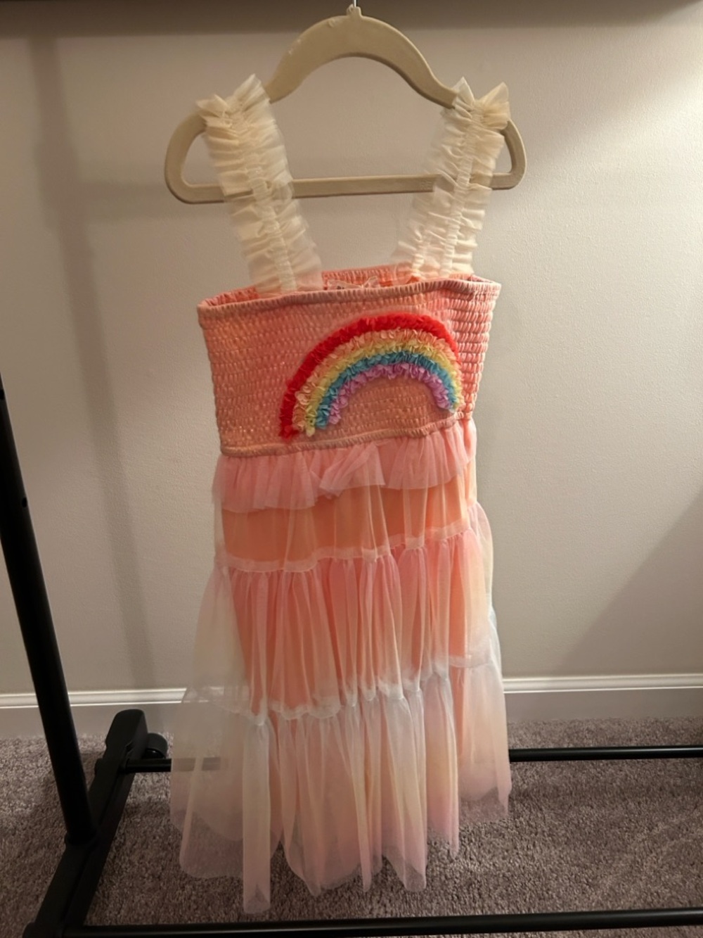 Baby Sara Rainbow Mesh Dress 6X - Picture 9 of 10